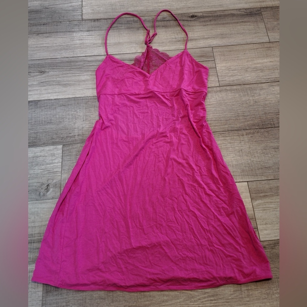 Victoria’s Secret Modal Lace Racerback Mini Slip Size M - Soft Cozy Minimal NWT - Picture 2 of 13